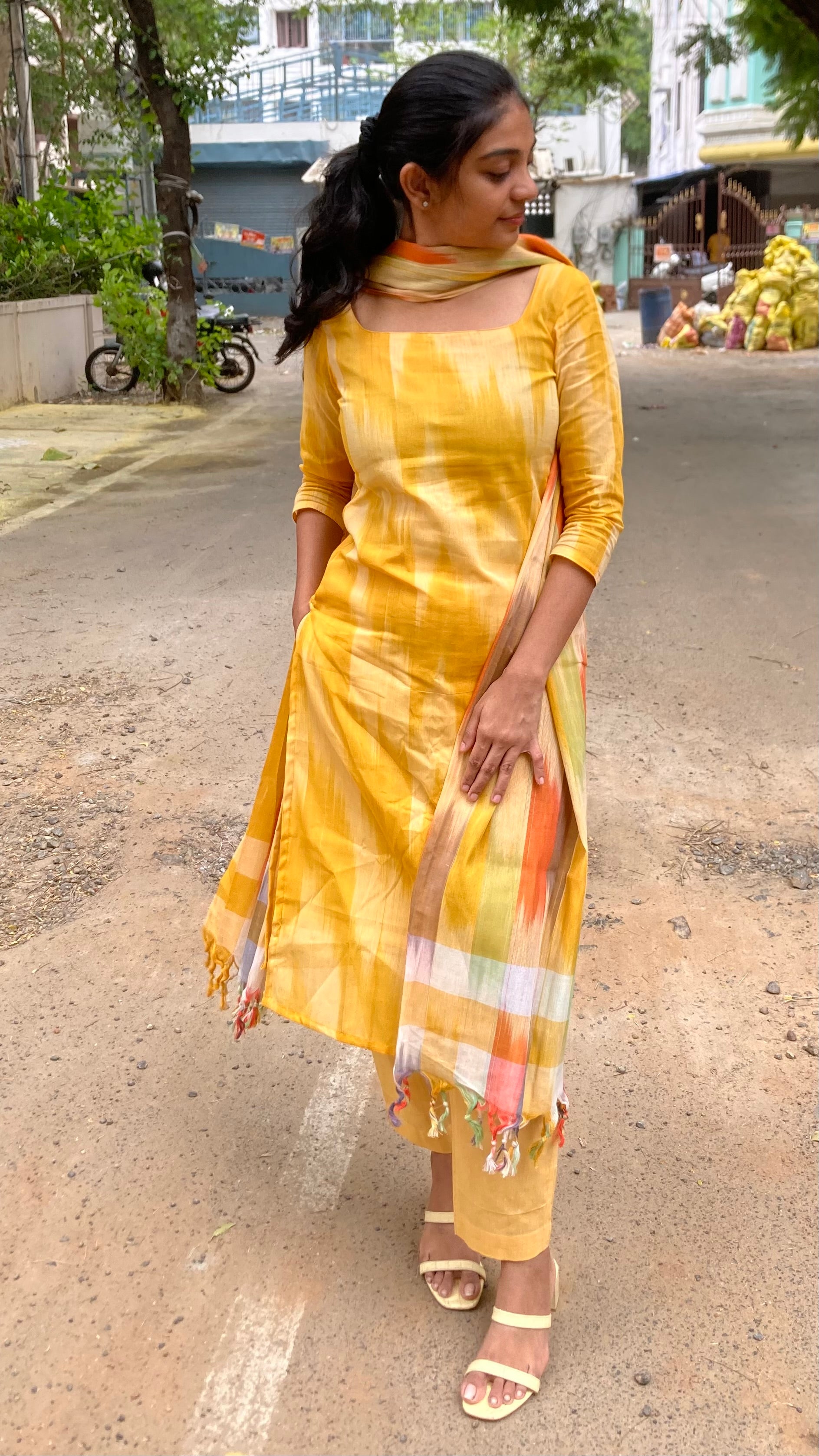Sunshine-handloom cotton set