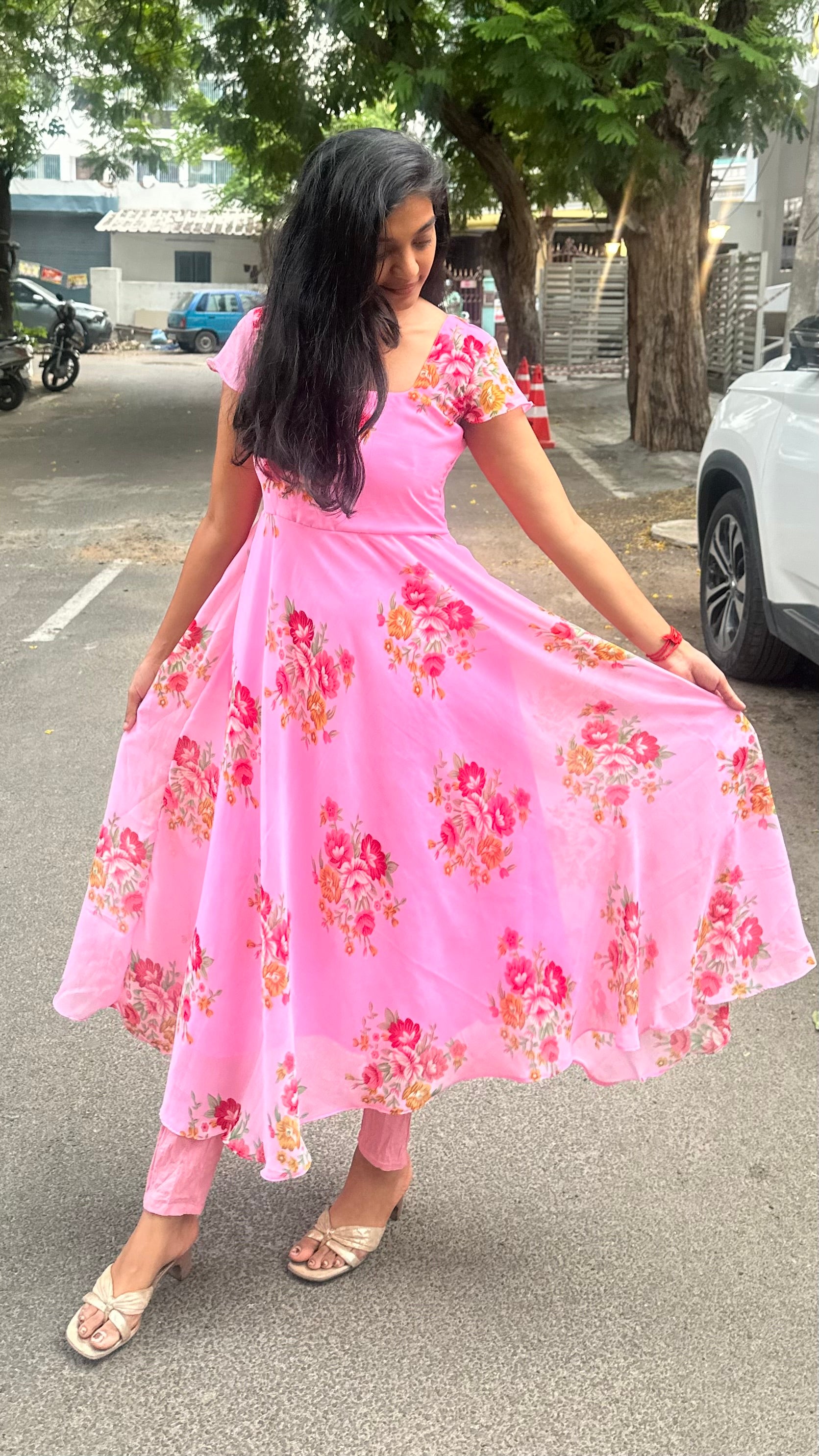 Bouquet anarkali top