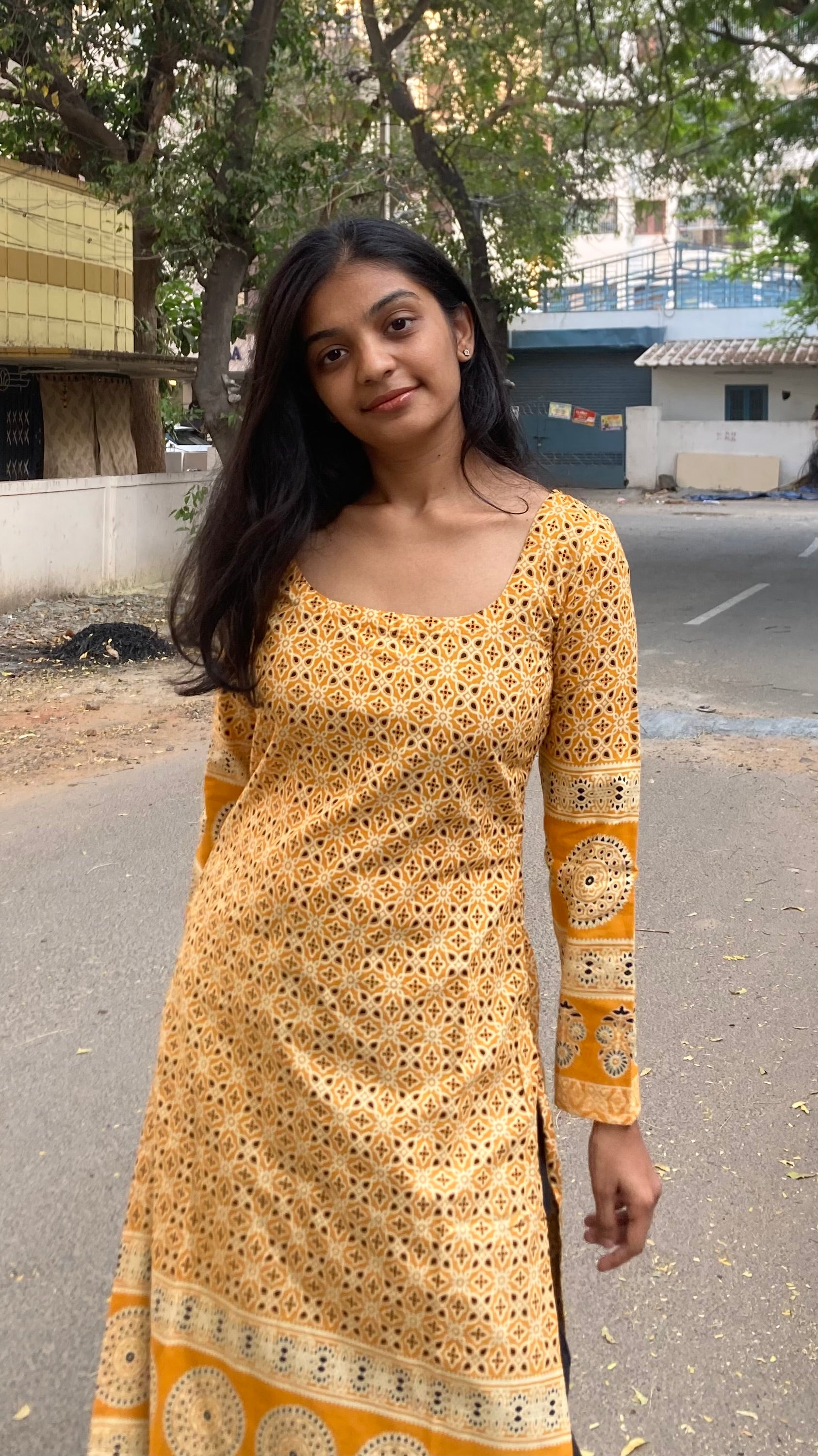 Ajrakh kurti
