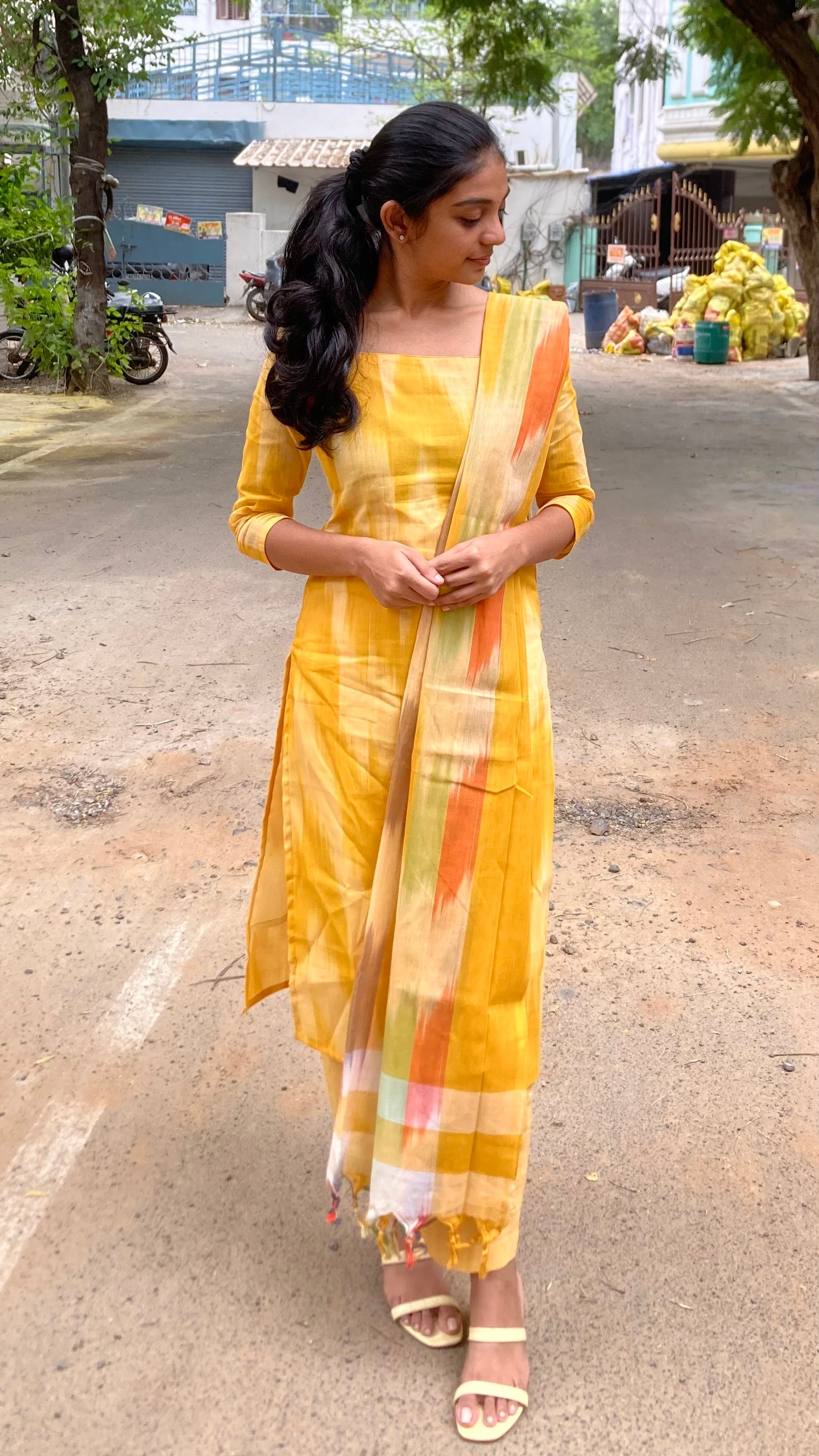 Sunshine-handloom cotton set