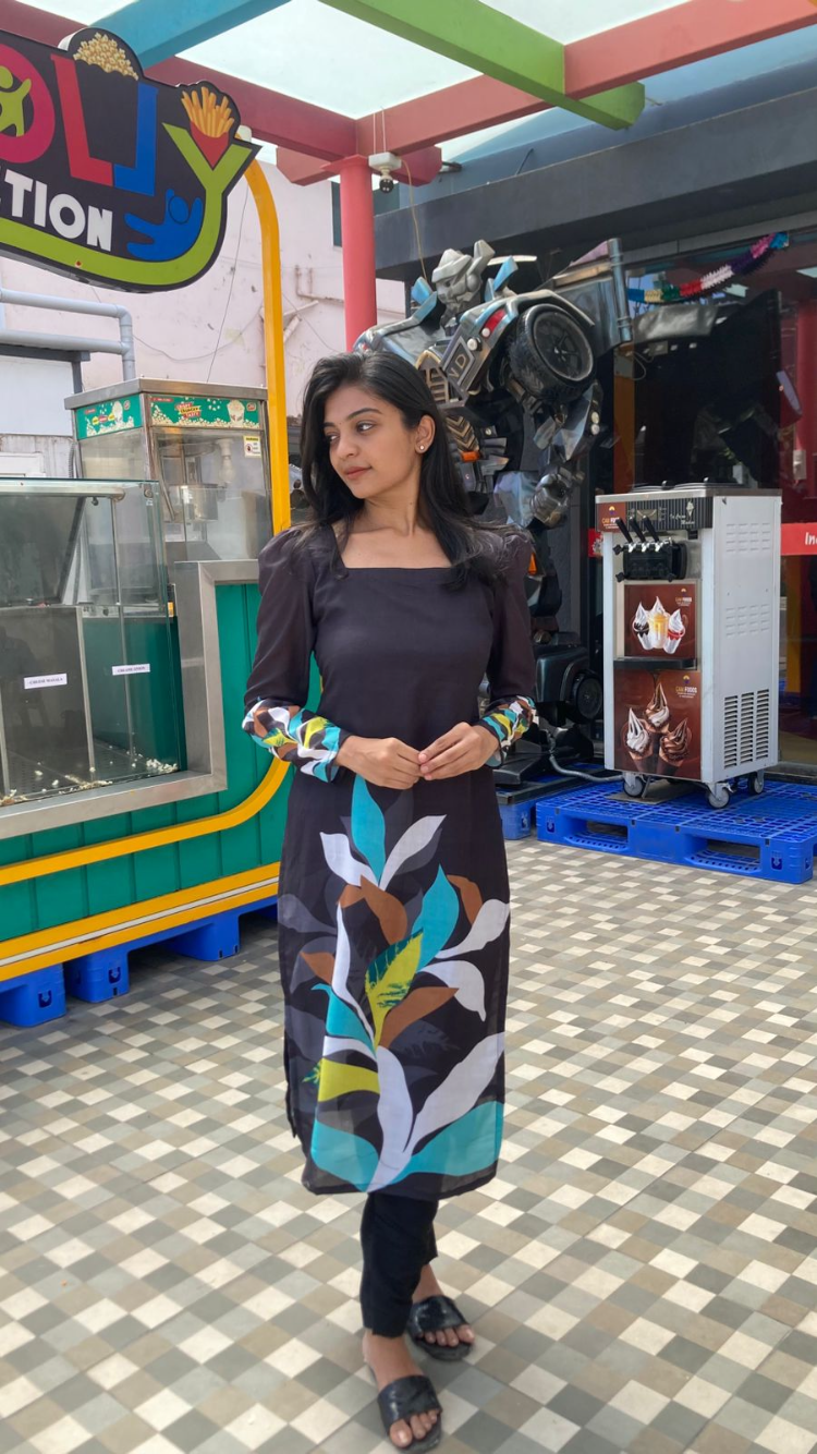 Black cotton- set (3 pc set )
