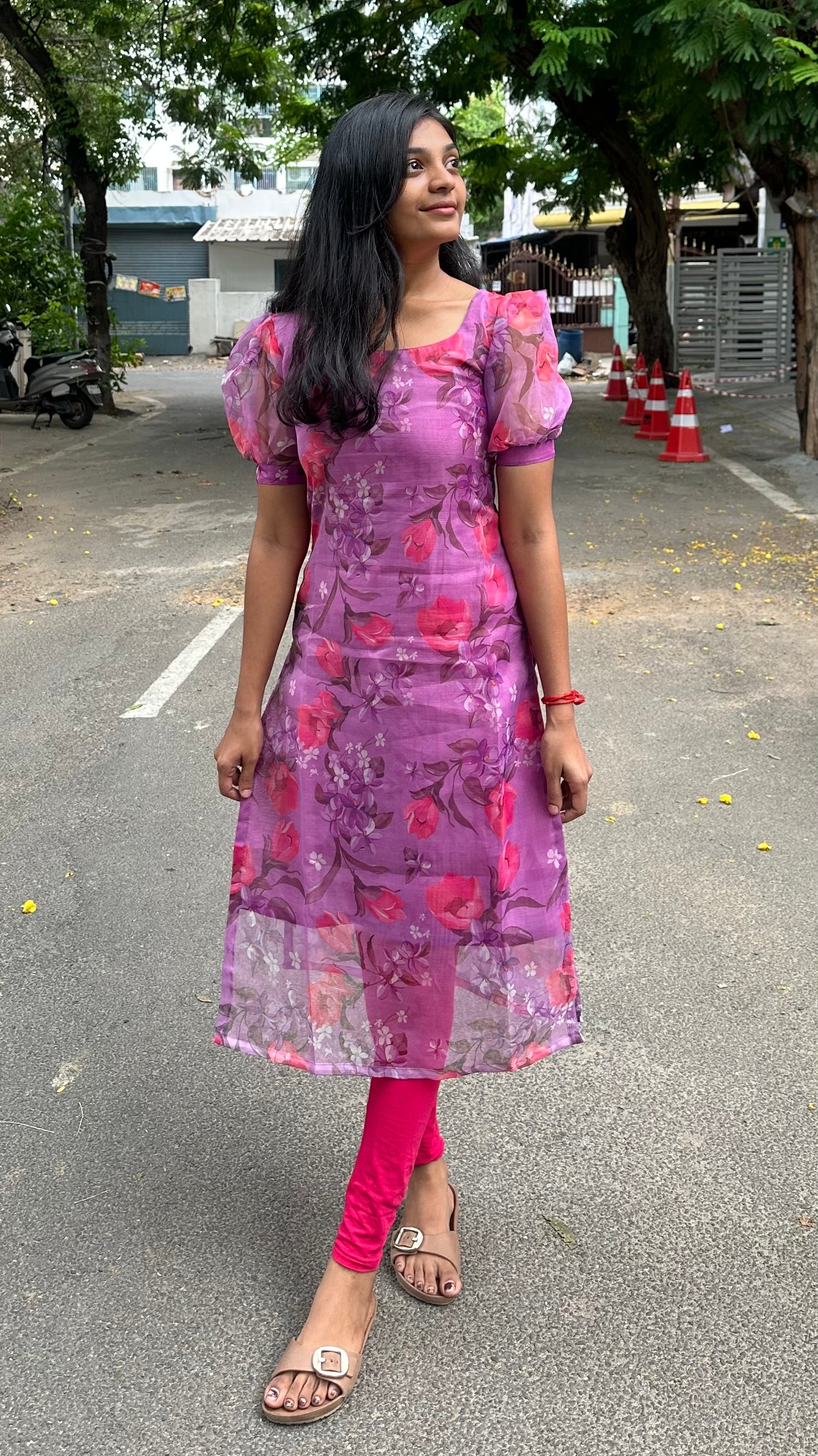 Purple charm kurti