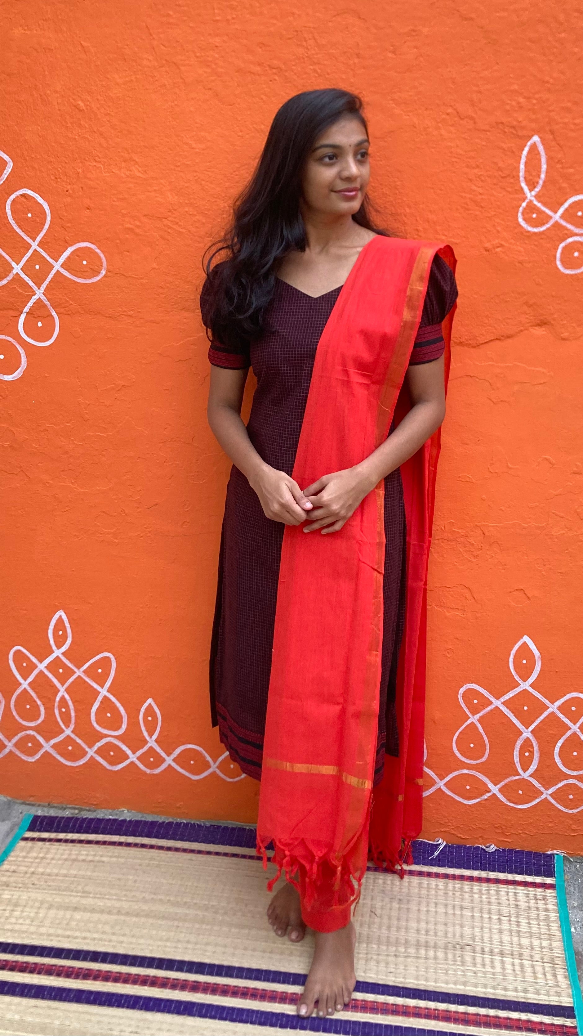 Checks- handloom cotton set