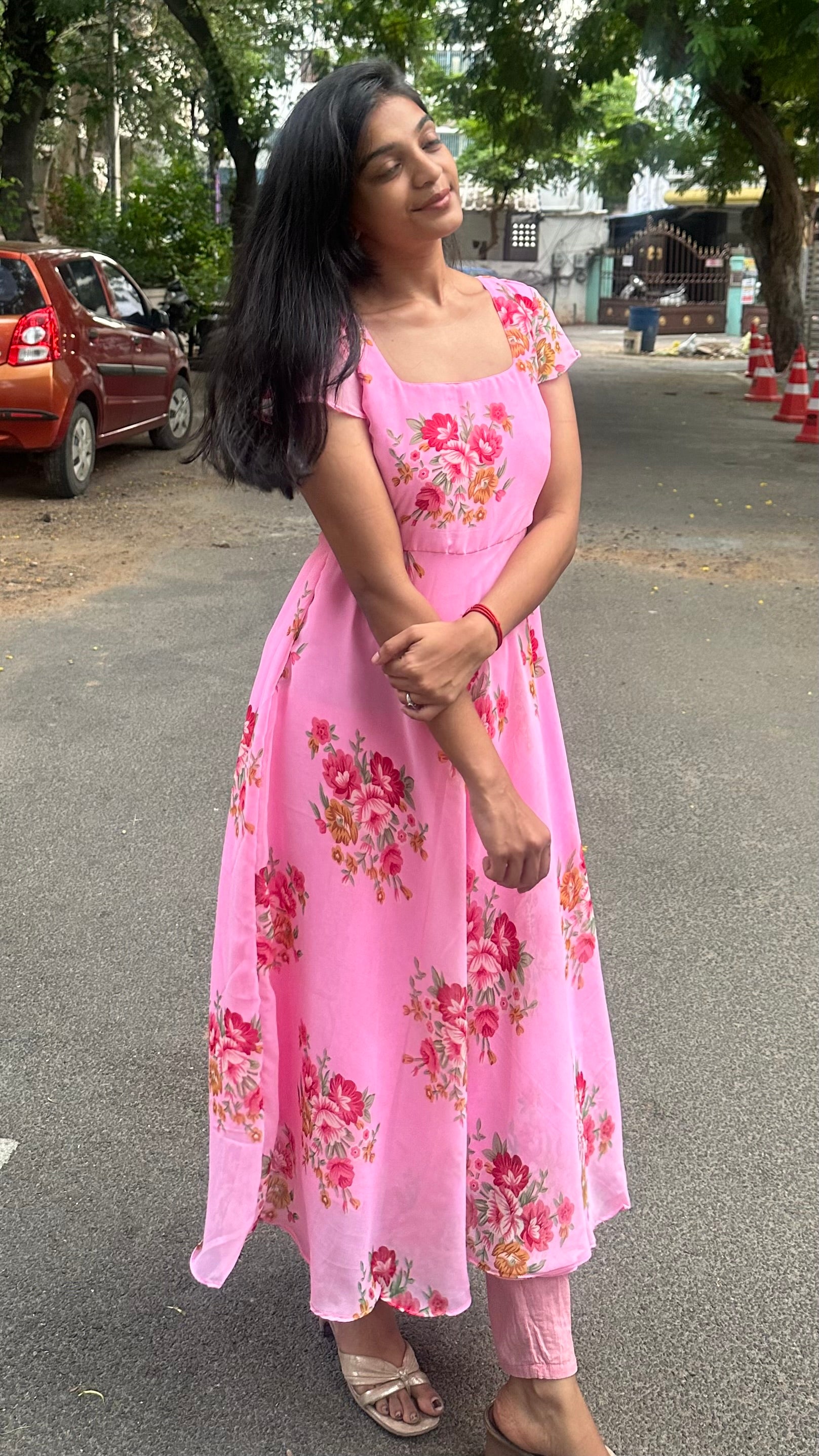 Bouquet anarkali top