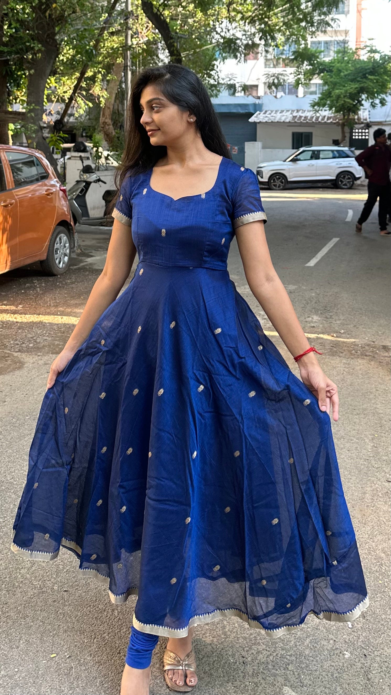 Blue Narayanpet - Anarkali (2pc)