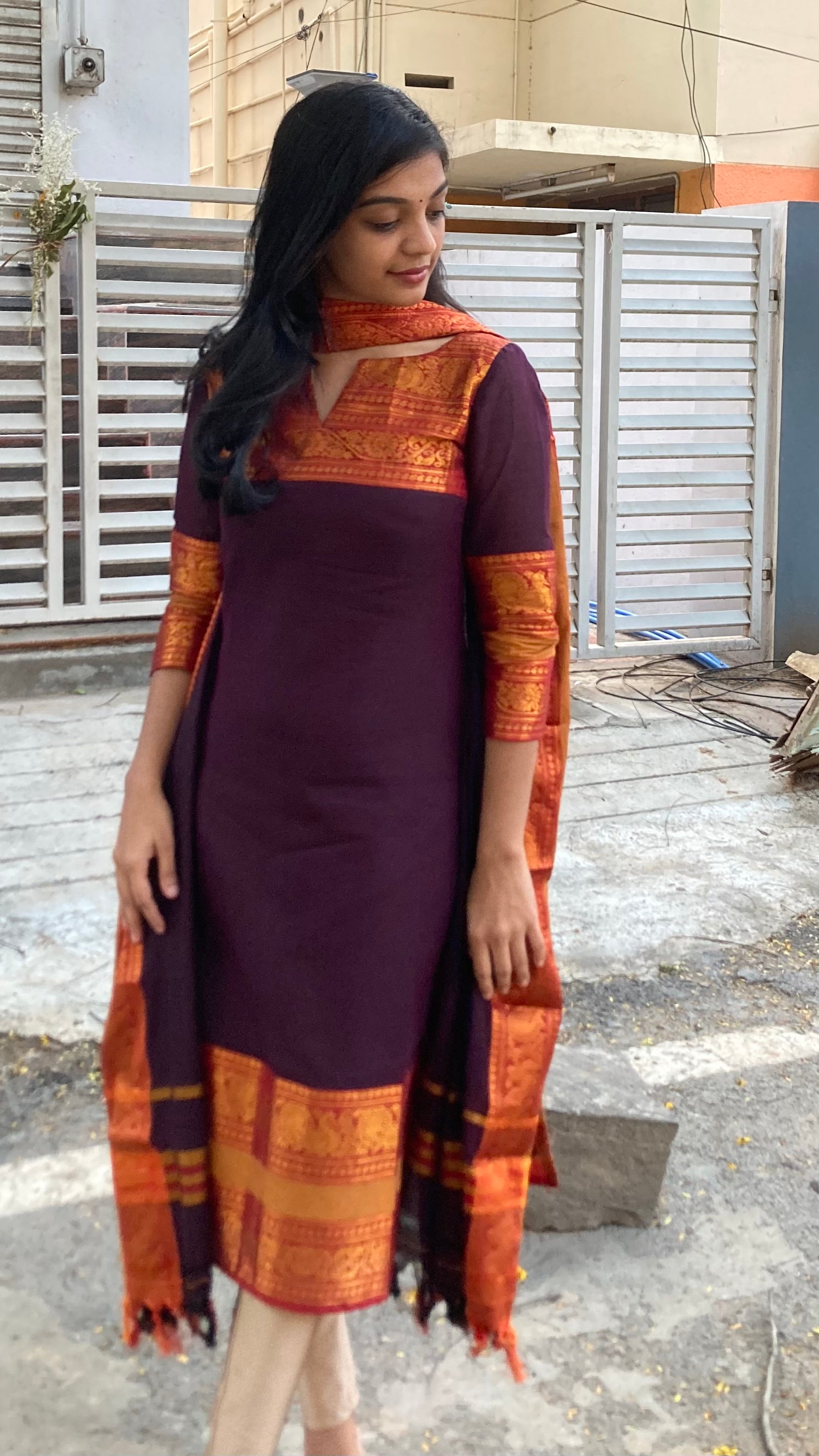 Mangalagiri Set - Brown