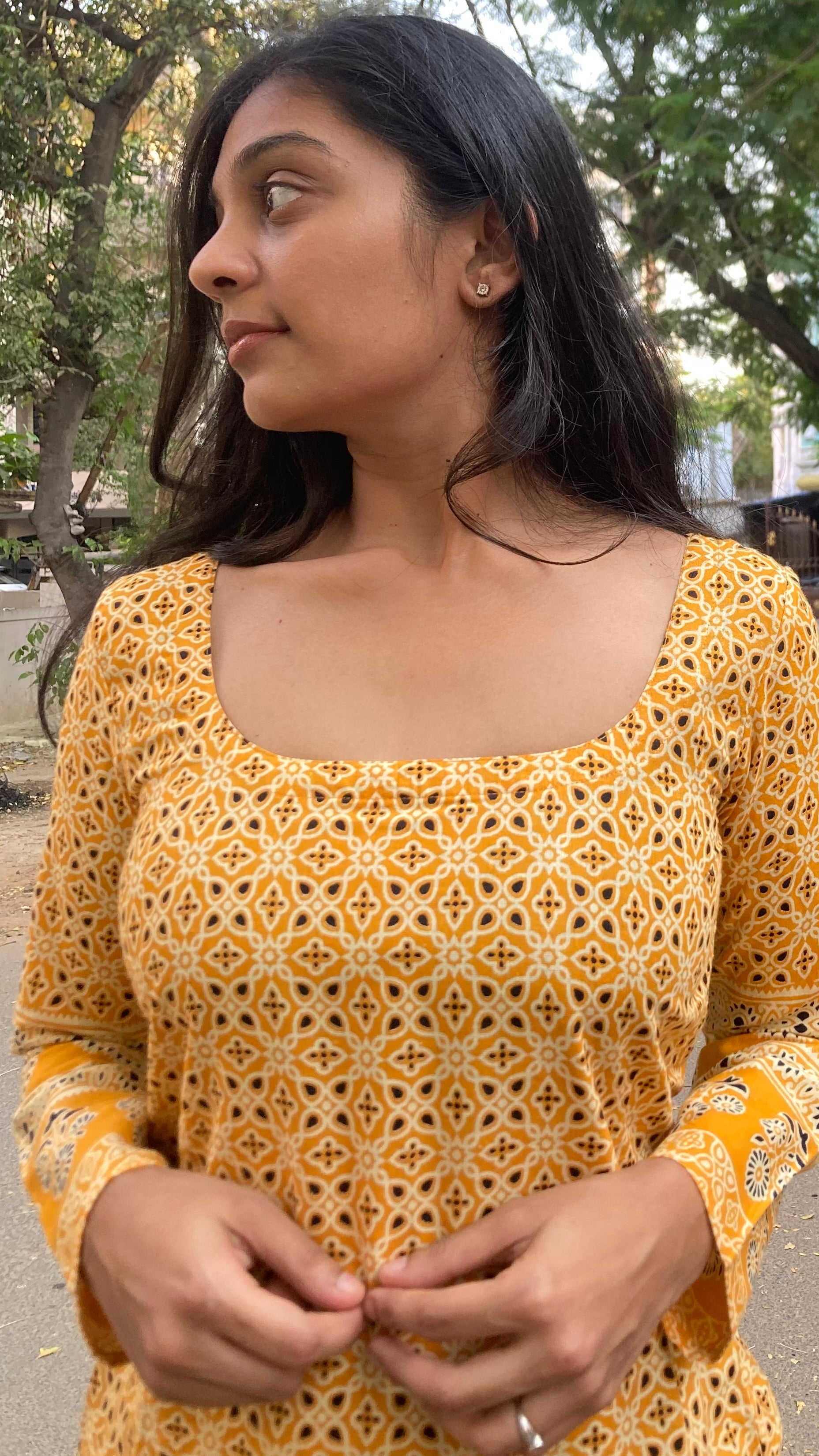 Ajrakh kurti