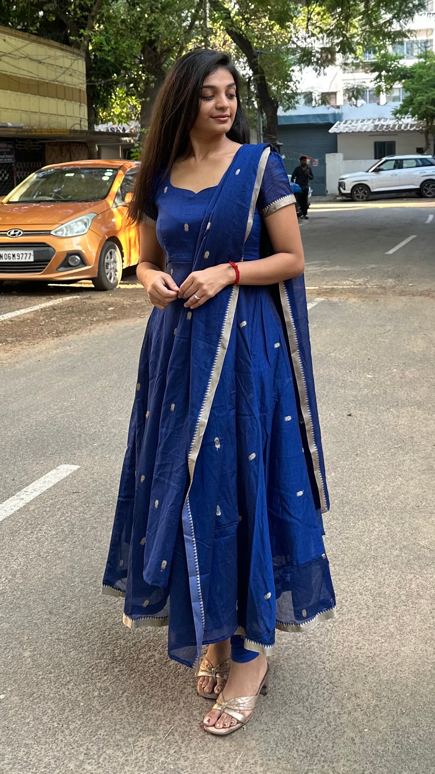 Blue Narayanpet - Anarkali (2pc)