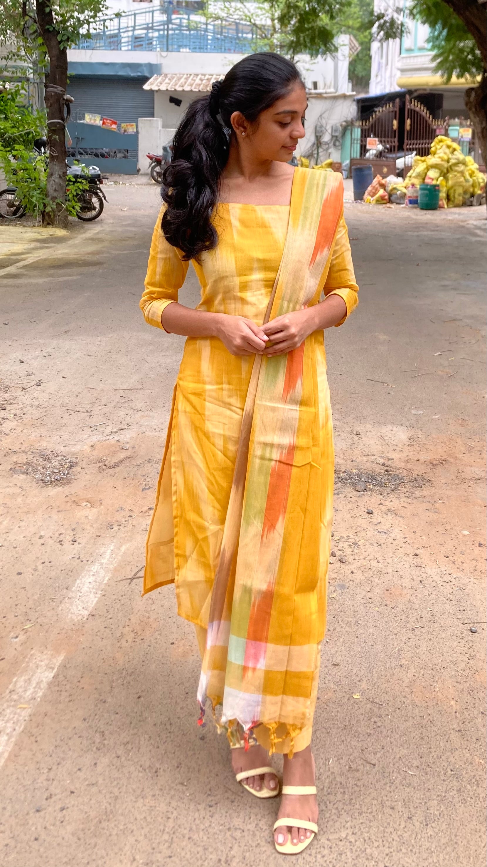 Sunshine-handloom cotton set