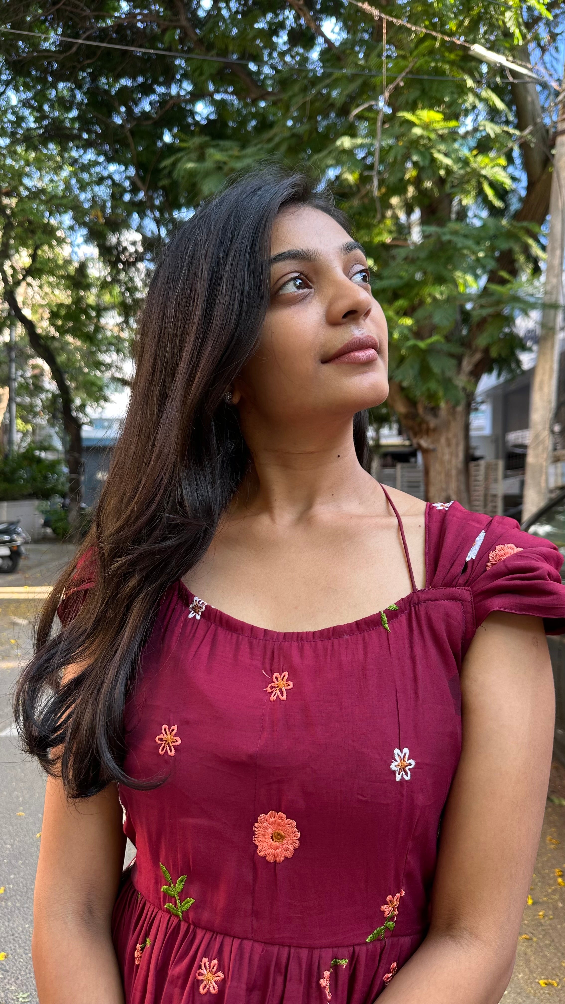 Floral story frock