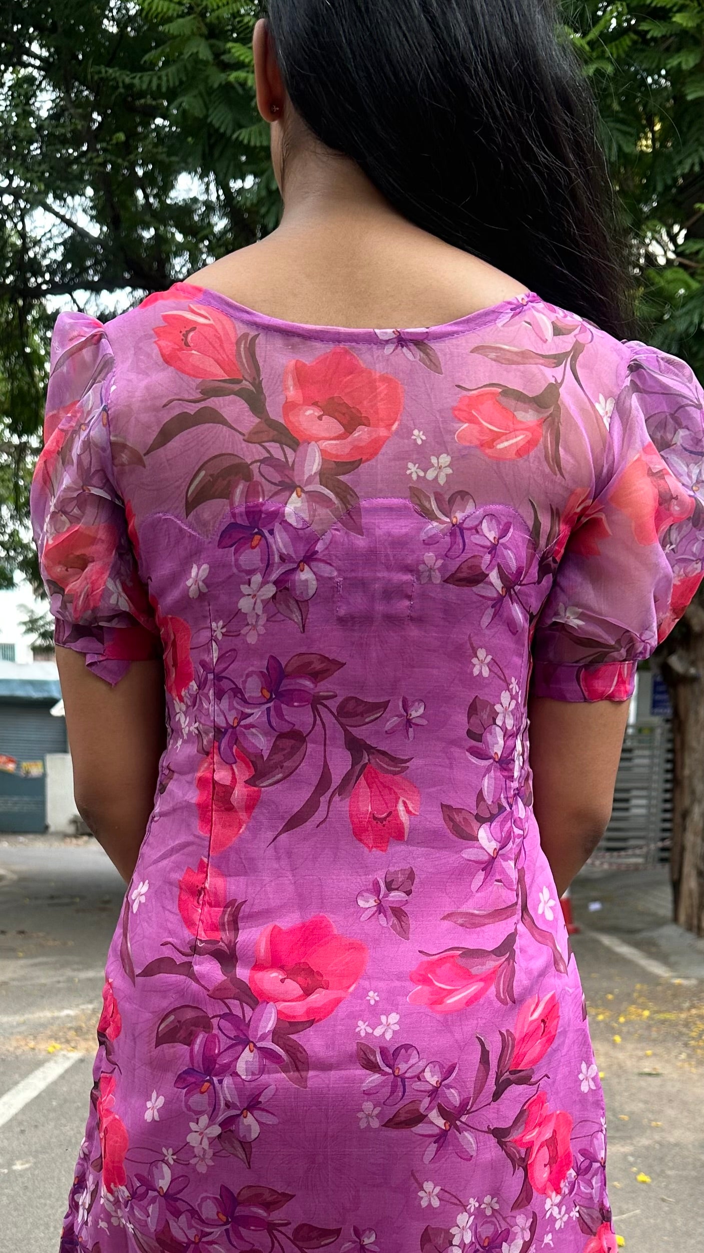 Purple charm kurti