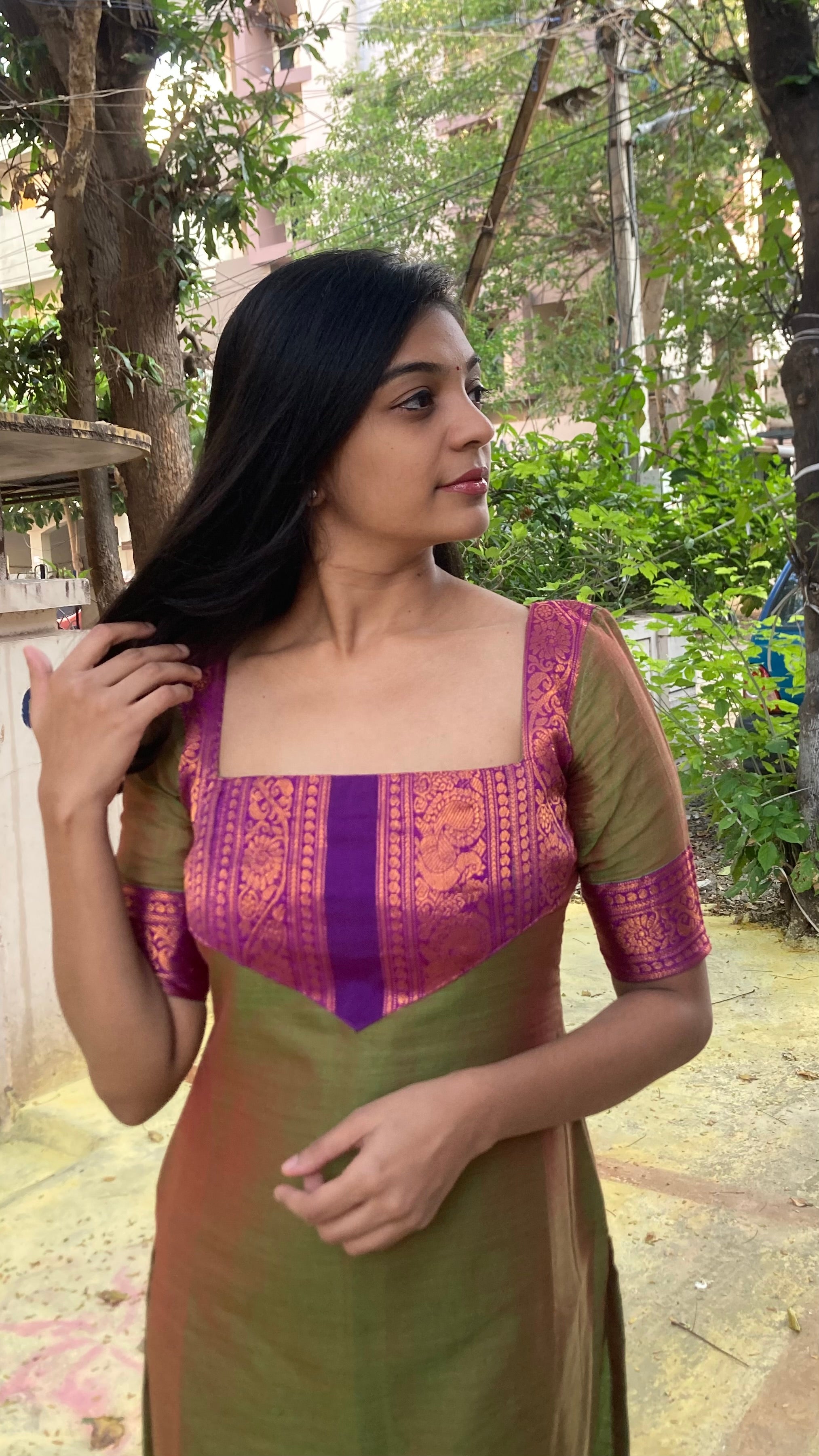 Mangalagiri set - Green