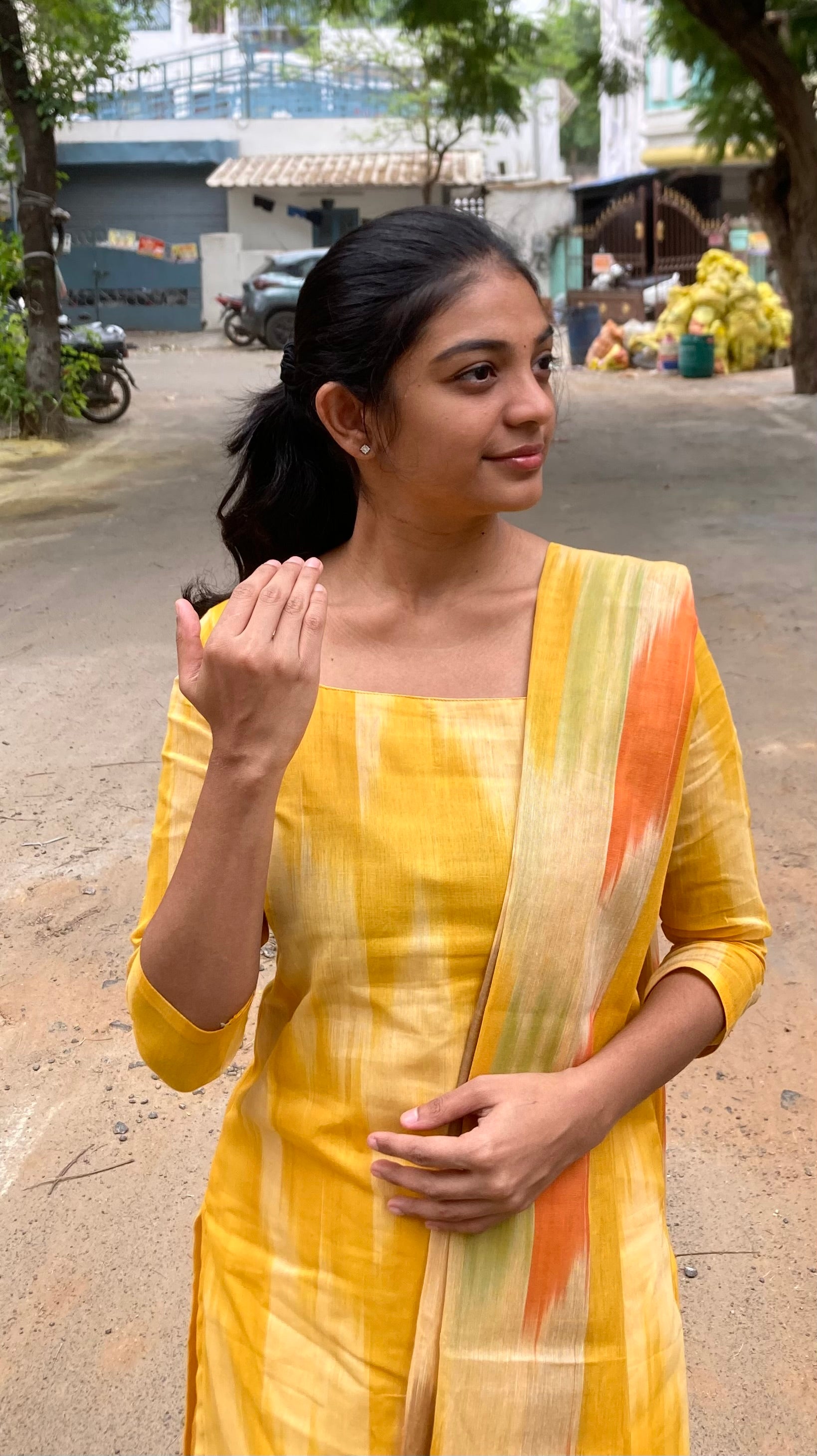 Sunshine-handloom cotton set