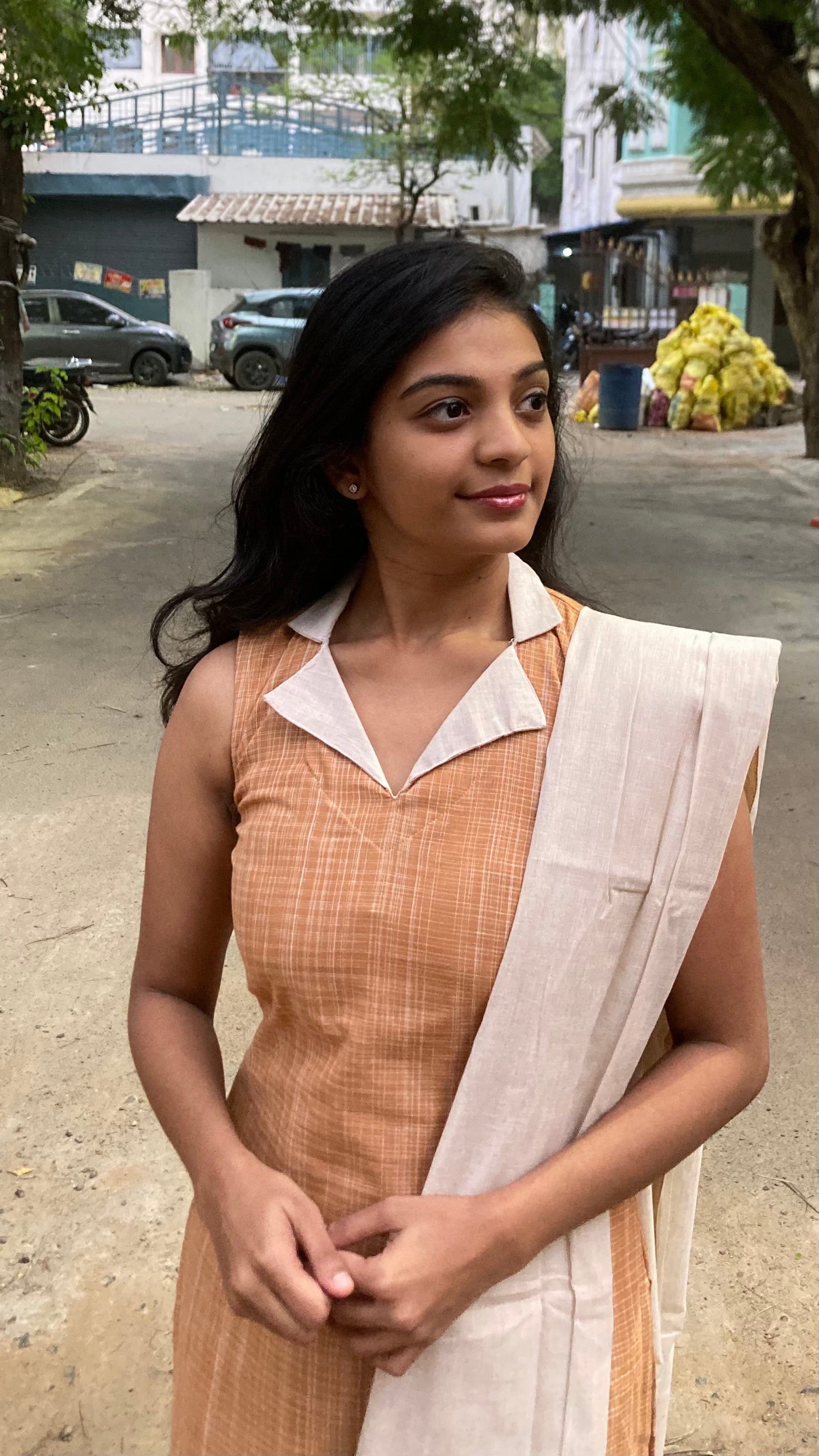 Biscuit-handloom cotton set