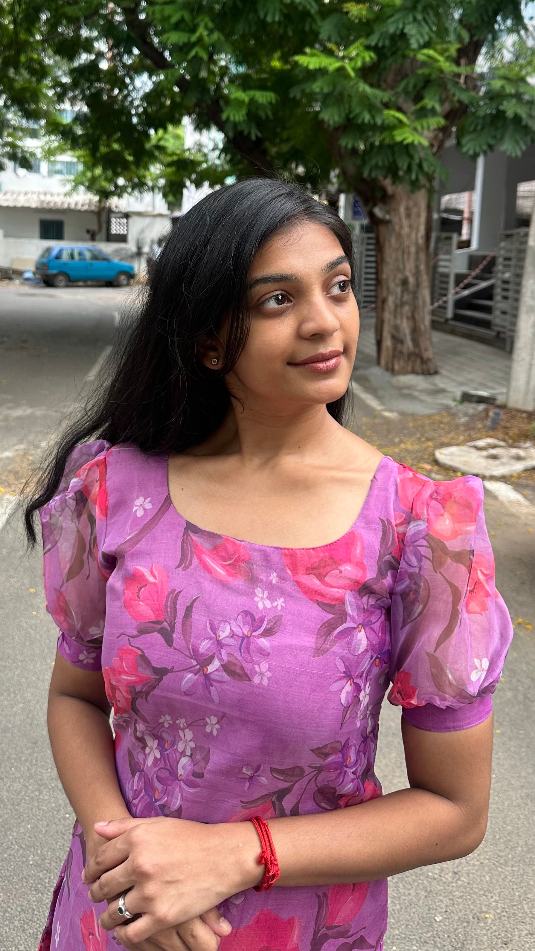 Purple charm kurti