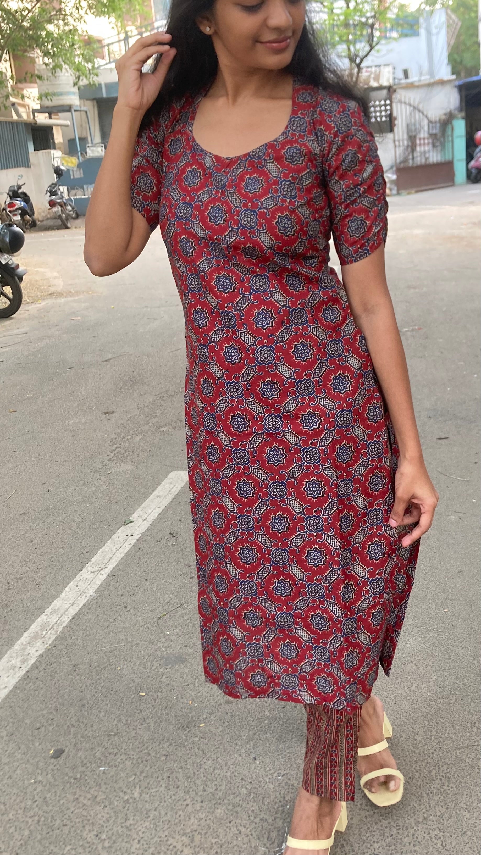 Ajrakh cotton Co ords