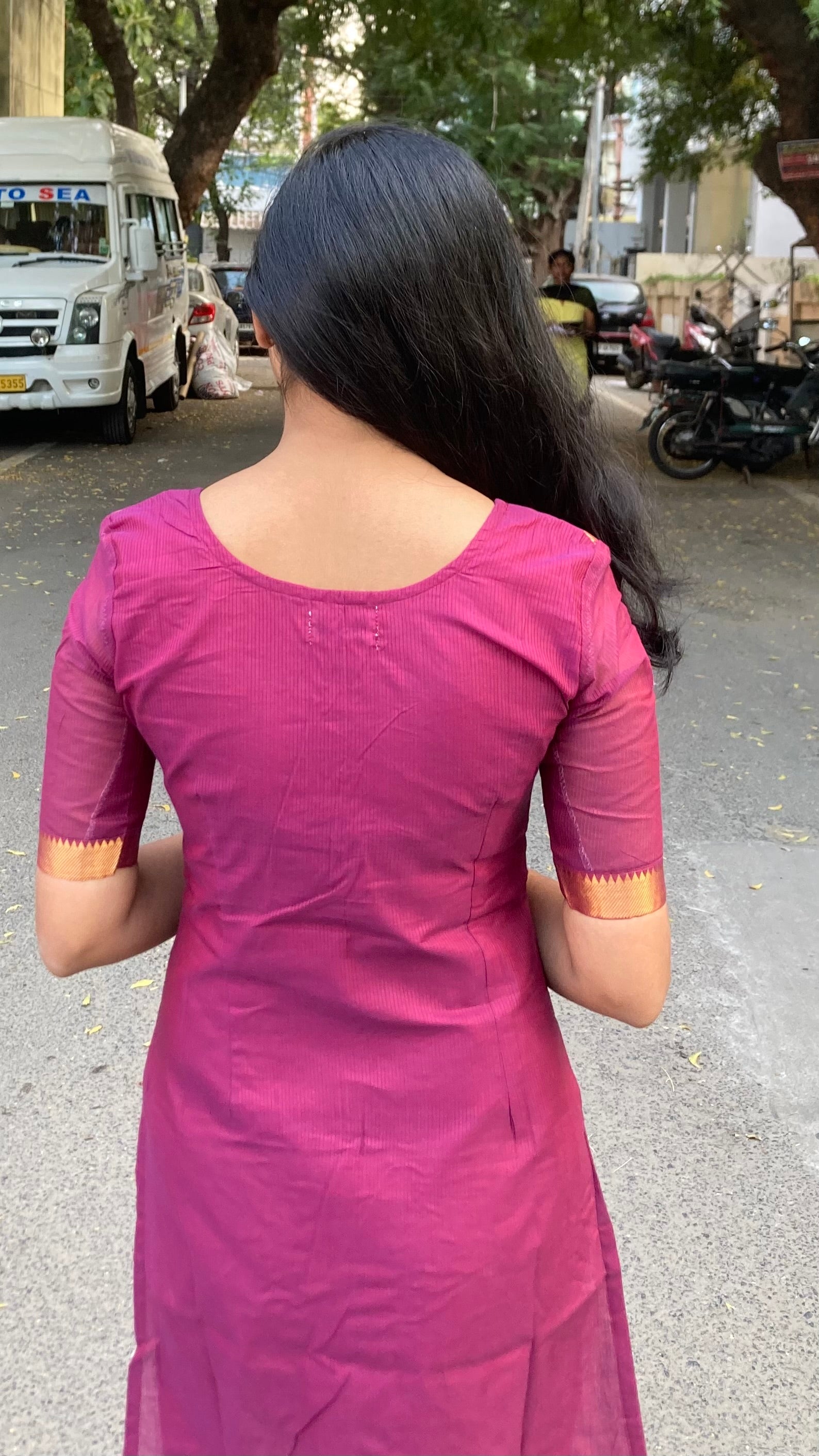 Mangalgiri top + kalamkari silk story shawl