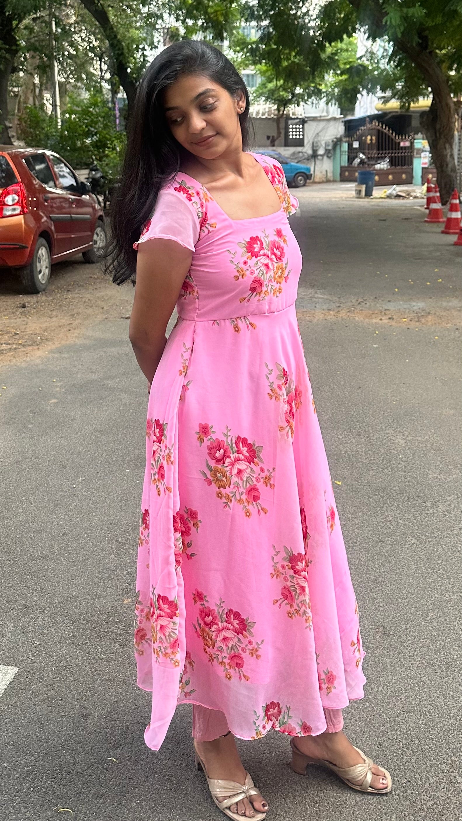 Bouquet anarkali top