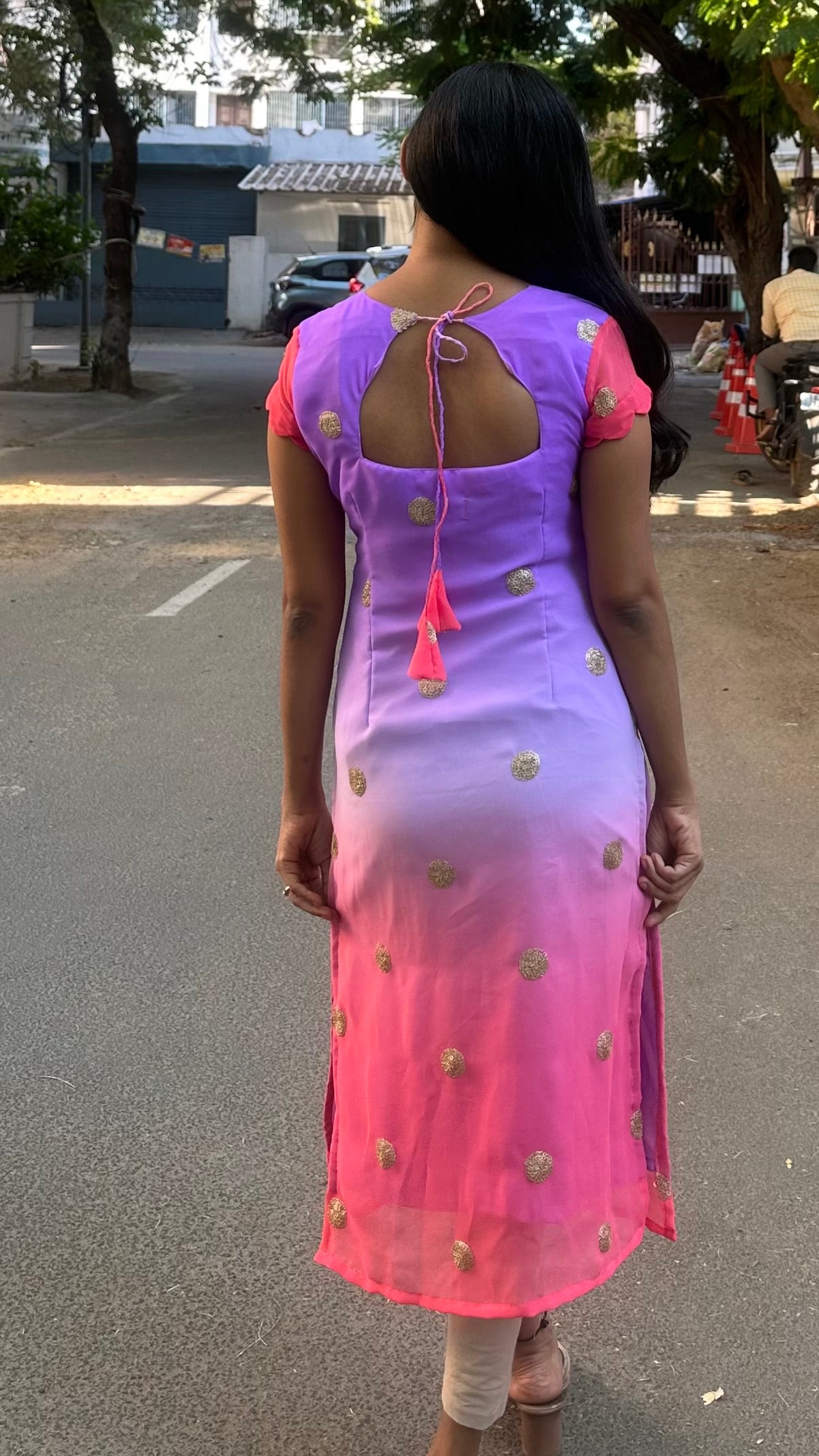 Georgette Sequins kurti