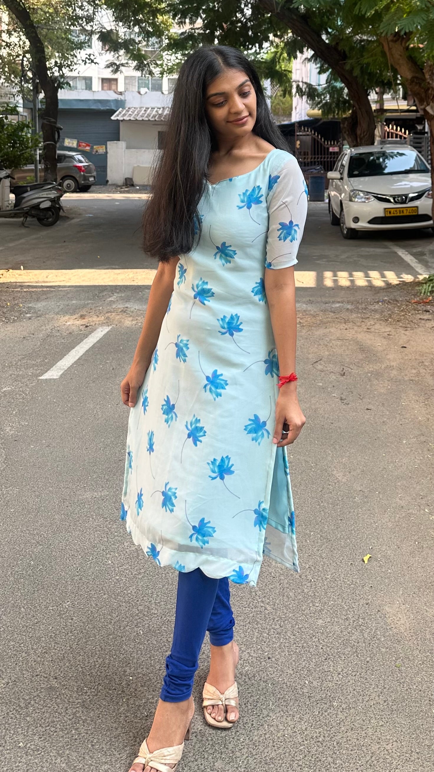 Lotus Georgette kurti