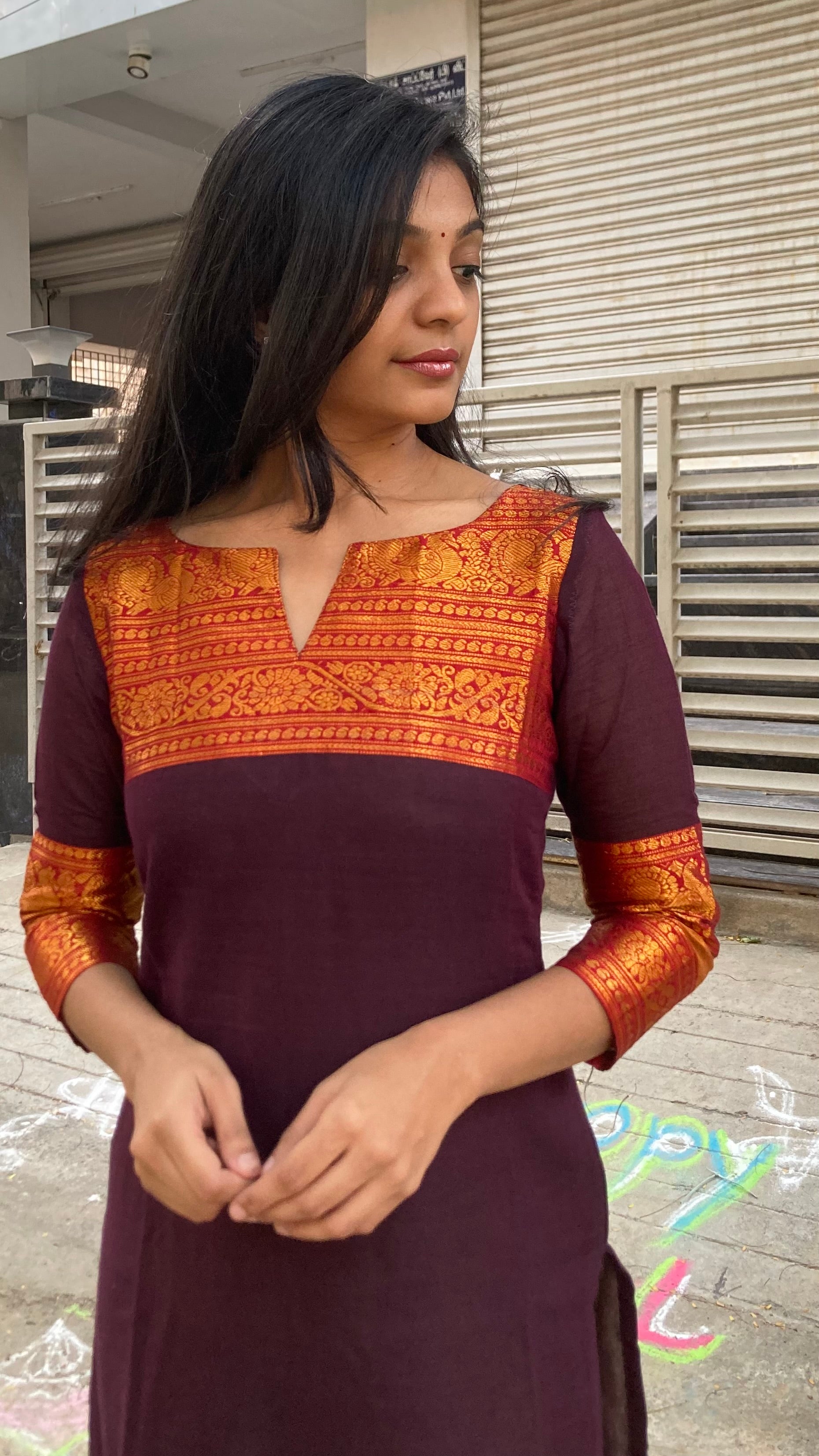 Mangalagiri Set - Brown