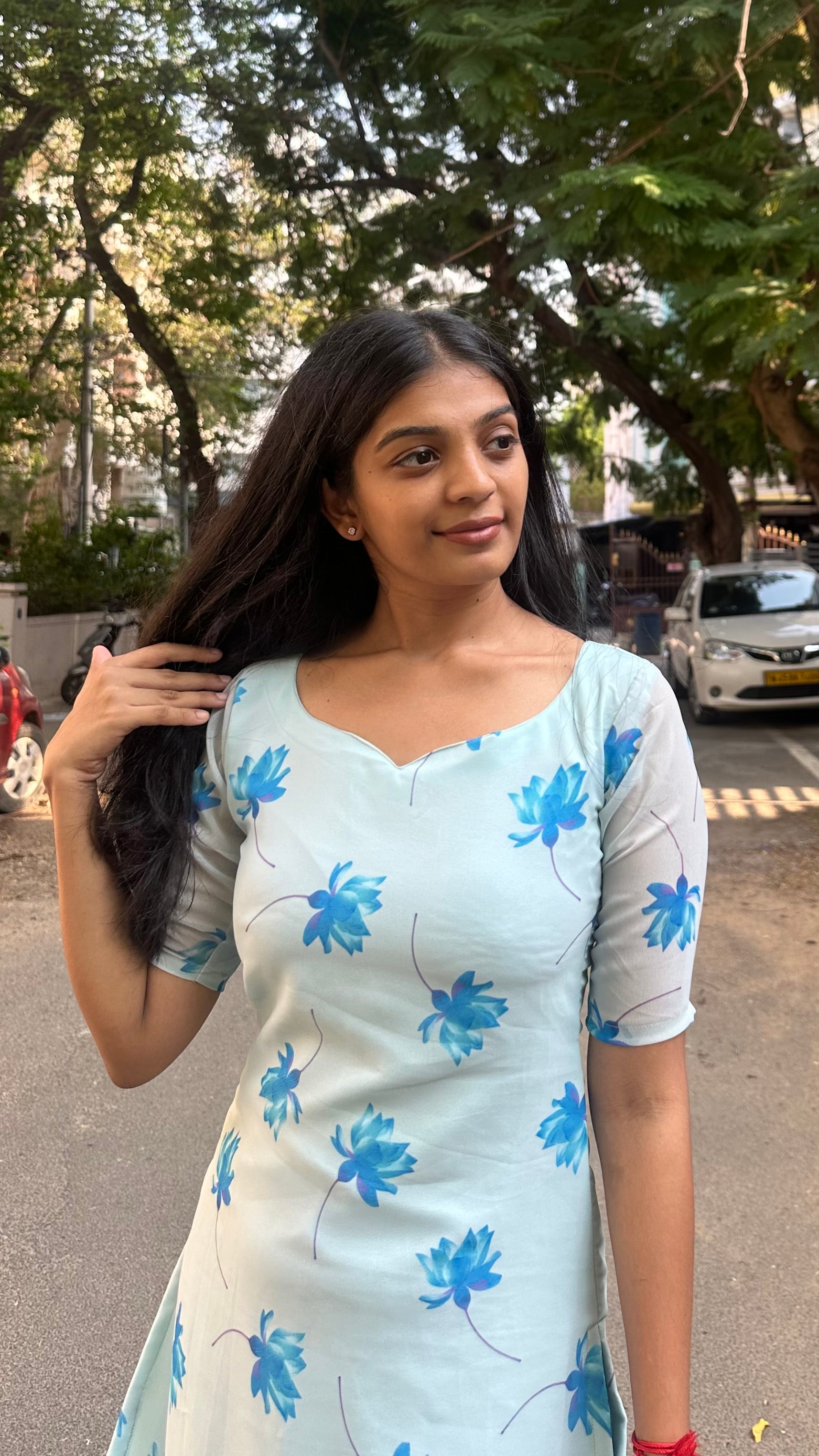 Lotus Georgette kurti