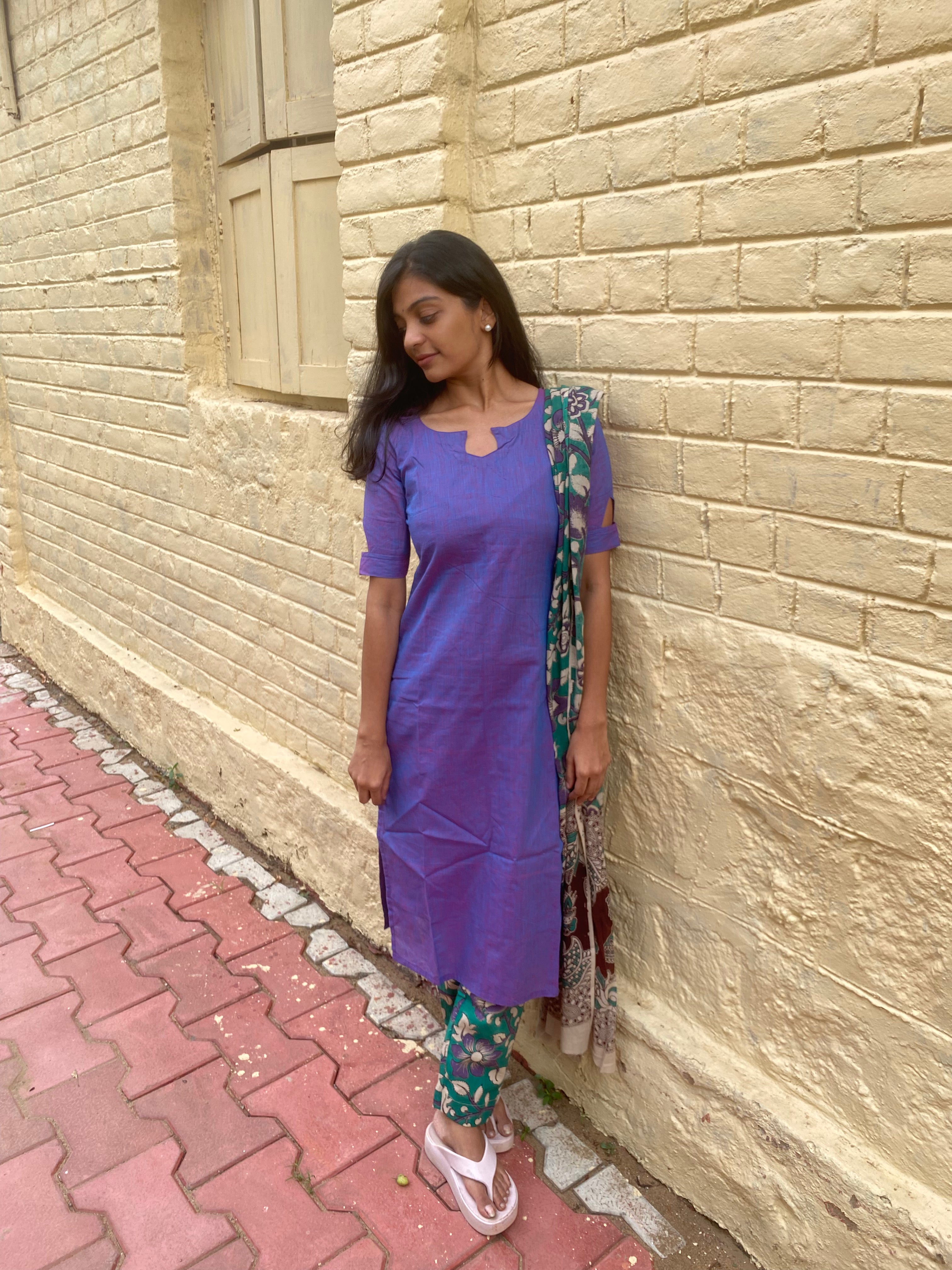 Kalamkari lavender