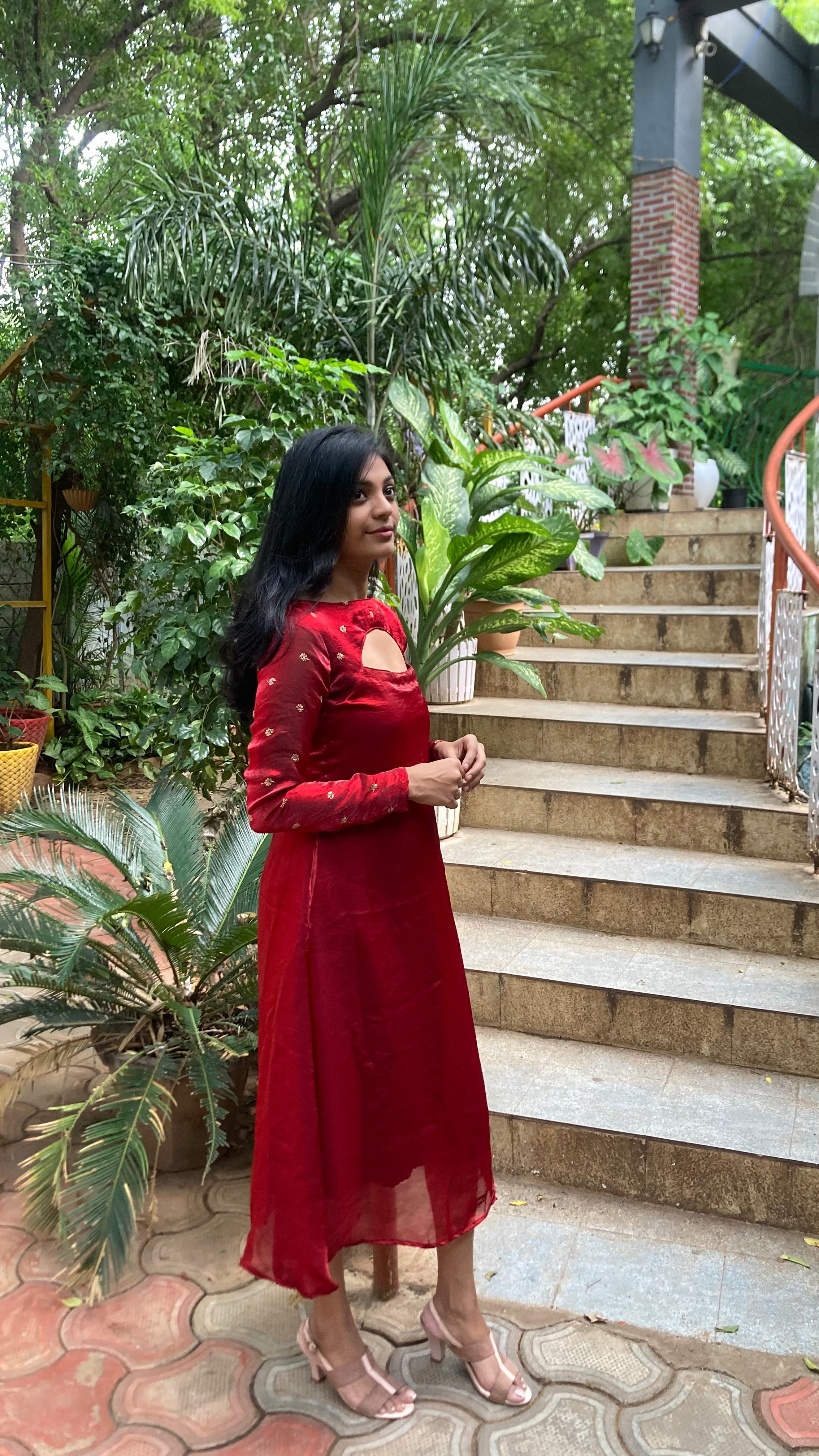 Fendy Space silk frock